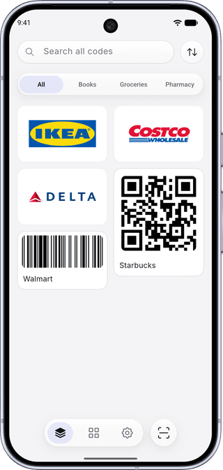 ScanKeeper card wallet in light mode