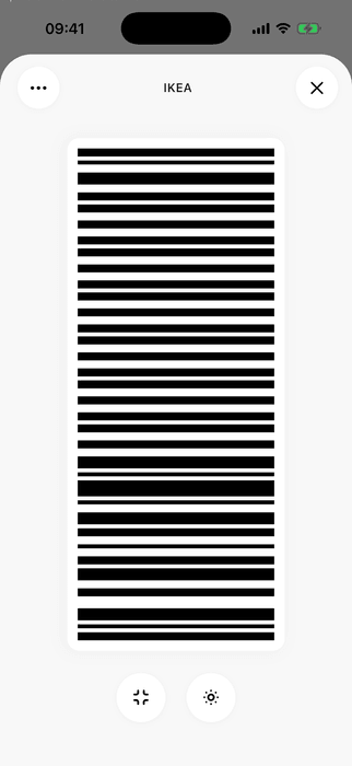 ScanKeeper full-screen barcode view